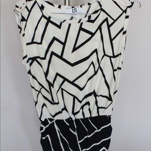 Black and white dress